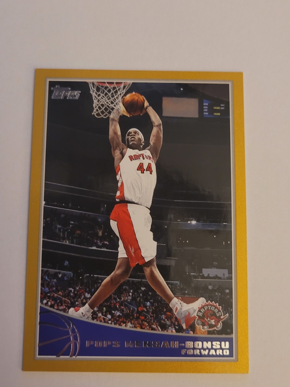 Topps Toronto Raptors Pops Mensah-Bonsu Basketball Card Numbeted 1634/2009
